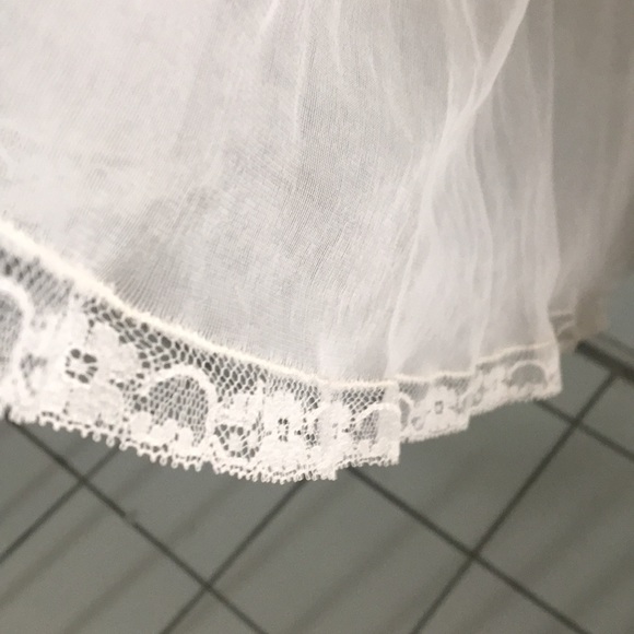 Vintage 1950s slip dress dressing gown - Picture 7 of 9